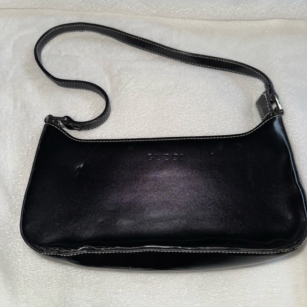 Gucci Black Leather Shoulder Bag